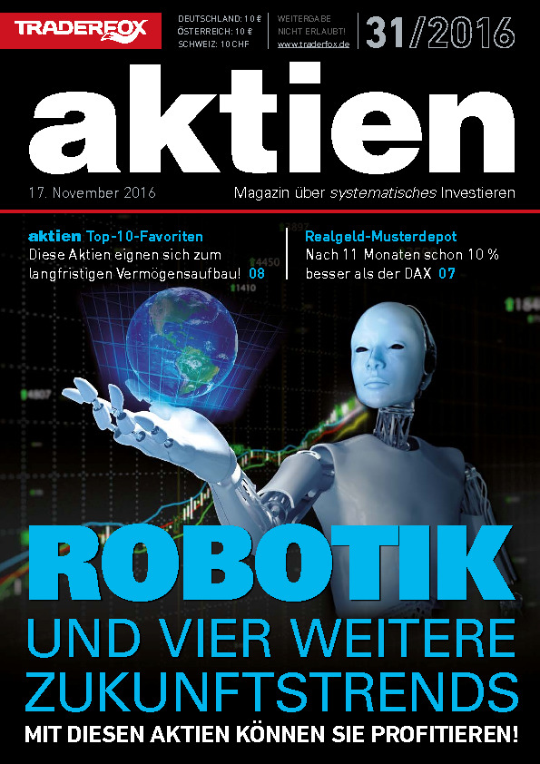 Cover des Aktien-Magazins 31 / 2016 vom 13. November 2016