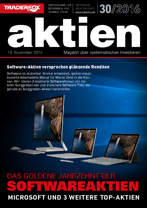 Cover des Aktien-Magazins 30 / 2016 vom 12. November 2016