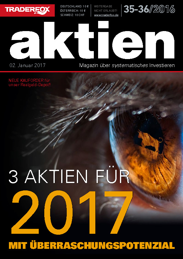 Cover des Aktien-Magazins  vom 02. Januar 2017