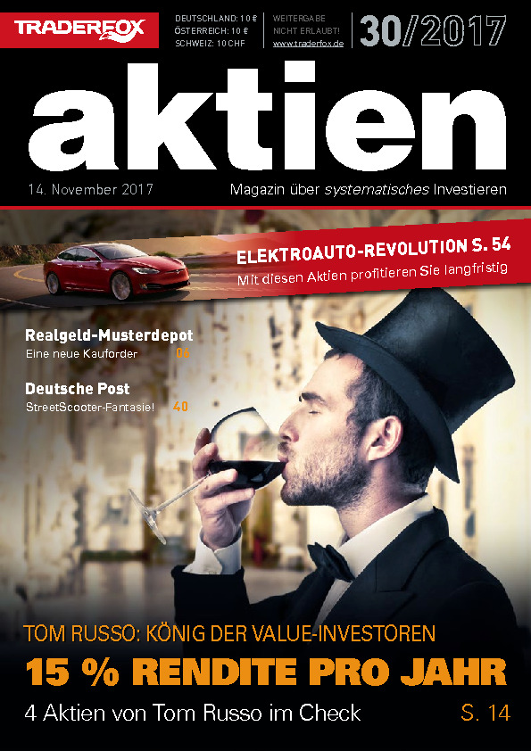 Cover des Aktien-Magazins 30 / 2017 vom 12. November 2017