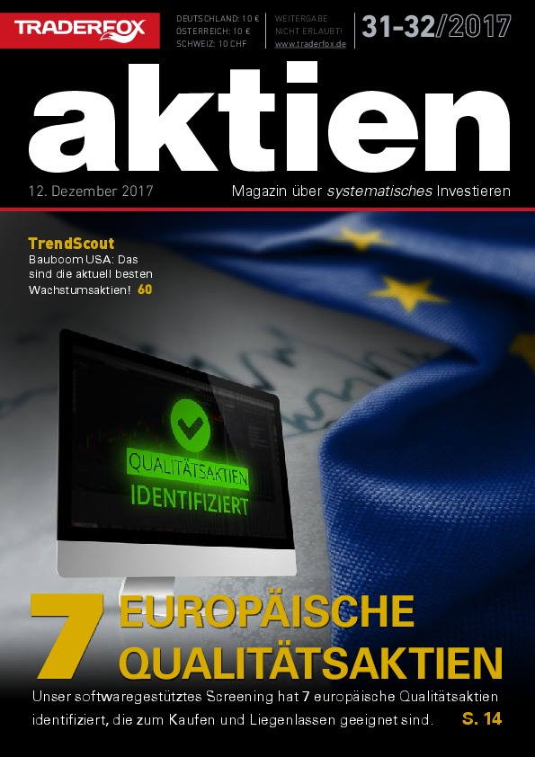 Cover des Aktien-Magazins Nr. 31 / 32 vom 11. Dezember 2017