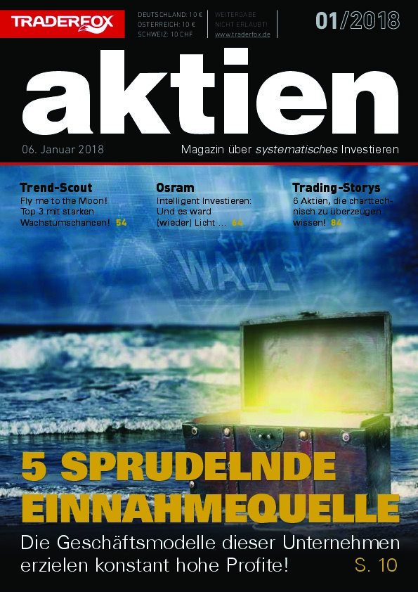 Cover des Aktien-Magazins Nr. 01 / 2018 vom 05. Januar 2018