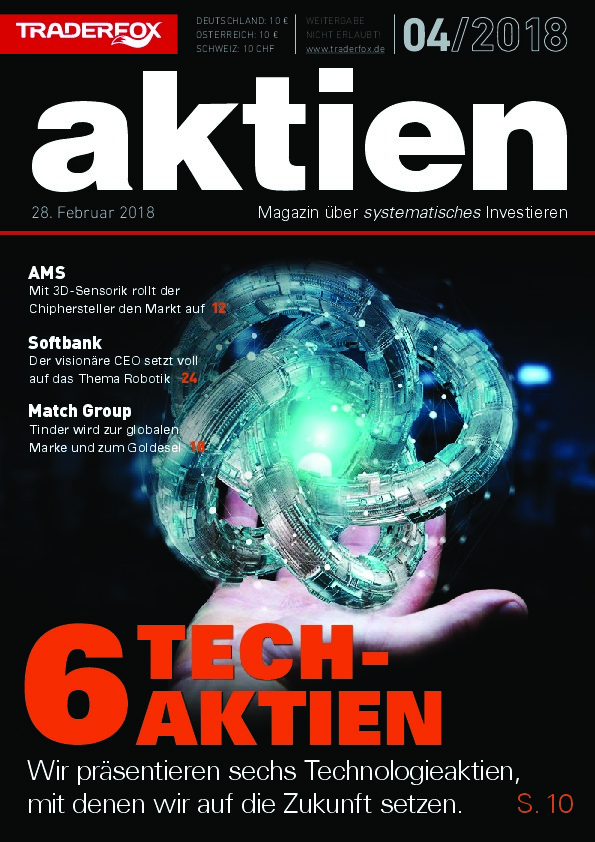 Cover des Aktien-Magazins Nr. 04 / 2018 vom 28. Februar 2018