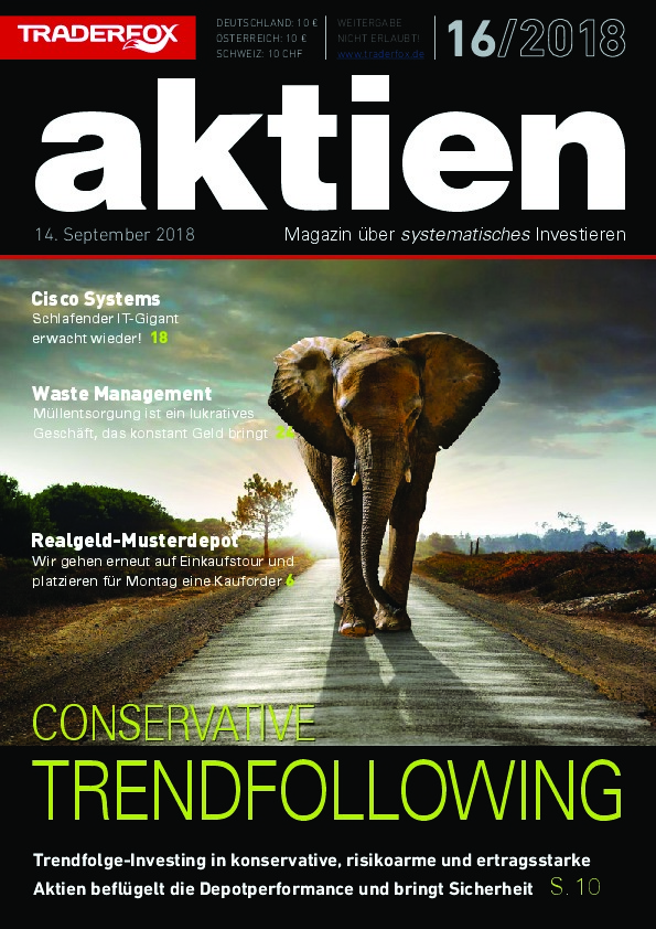 Cover des Aktien-Magazins Nr. 16 / 2018 vom 14. September 2018