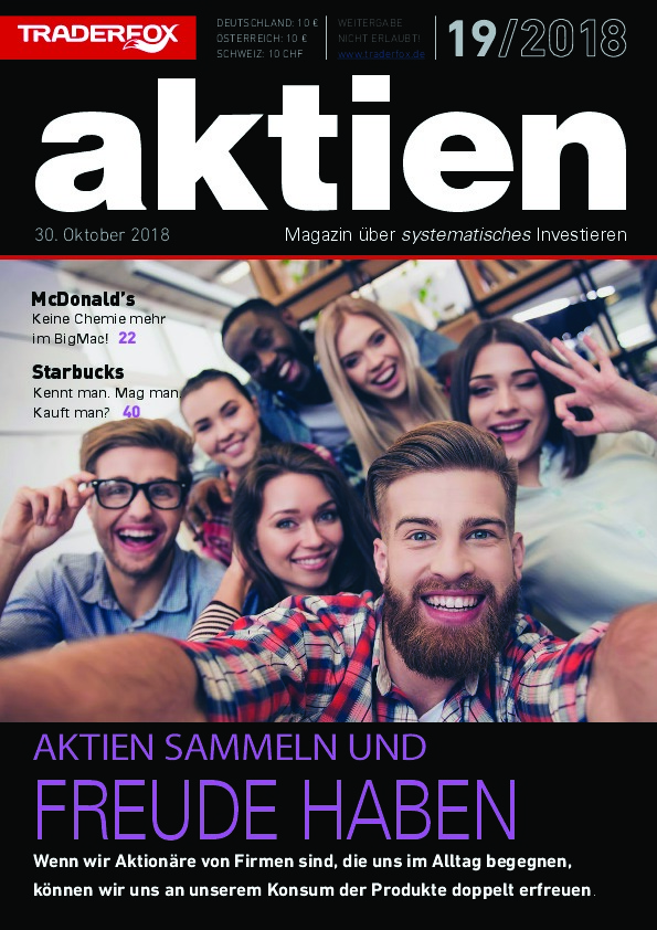 Cover des Aktien-Magazins Nr. 19 / 2018 vom 30. Oktober 2018