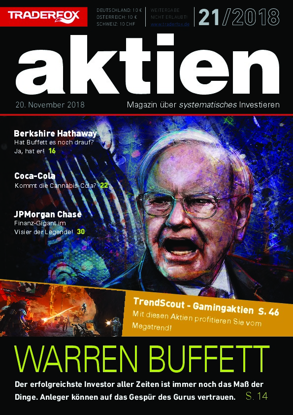 Cover des Aktien-Magazins Nr. 21 / 2018 vom 19. November 2018