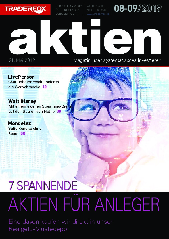 Cover des Aktien-Magazins Nr. 08 / 2019 vom 21. Mai 2019