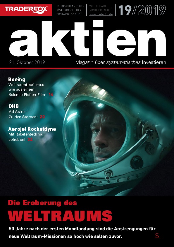 Cover des Aktien-Magazins Nr. 19 / 2019 vom 20. Oktober 2019