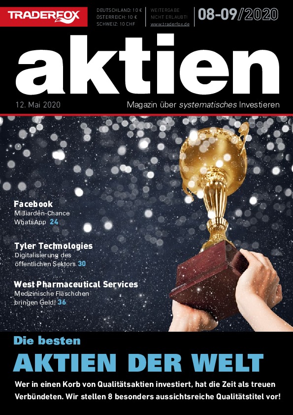 Cover des Aktien-Magazins 08 / 2020 vom 12. Mai 2020