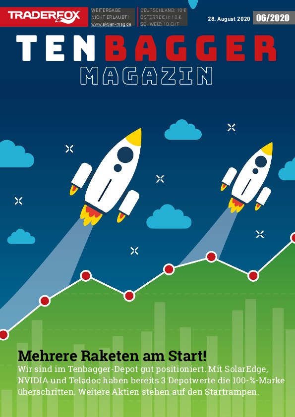 Cover des Tenbagger Magazins 06 / 2020 vom 28. August 2020