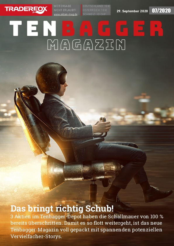 Cover des Tenbagger Magazins 07 / 2020 vom 29. September 2020