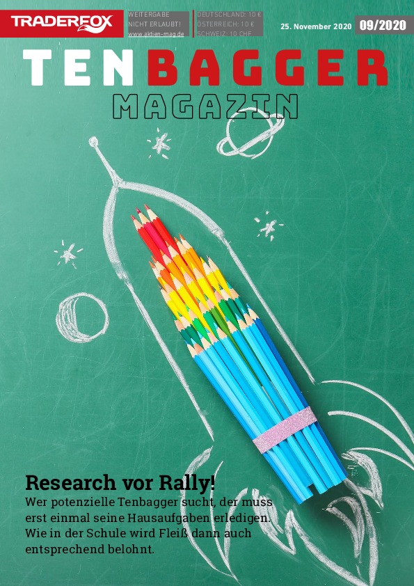 Cover des Tenbagger Magazins 09 / 2020 vom 25. November 2020