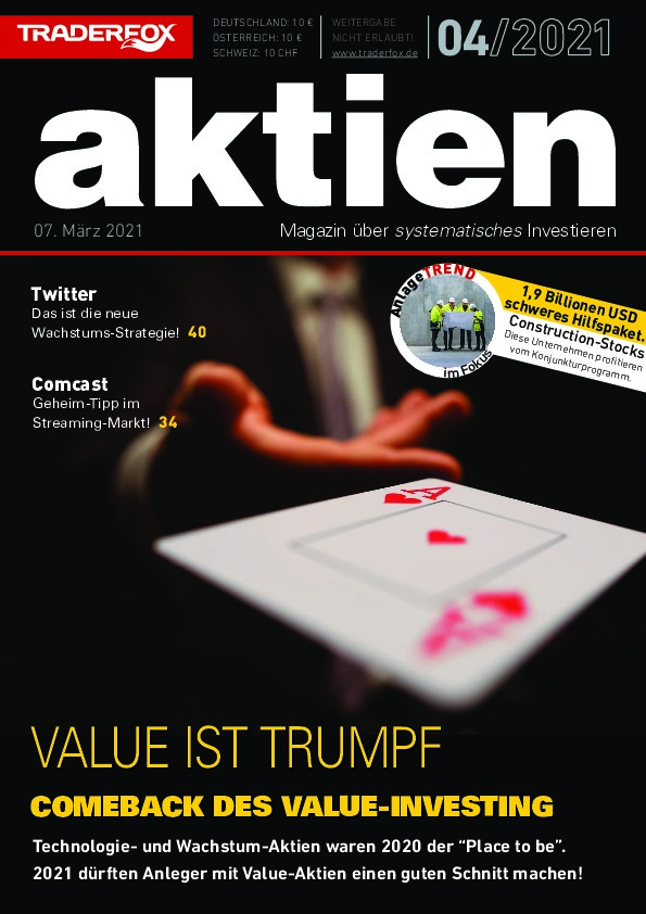 Cover des Aktien-Magazins 04 / 2021 vom 06. März 2021