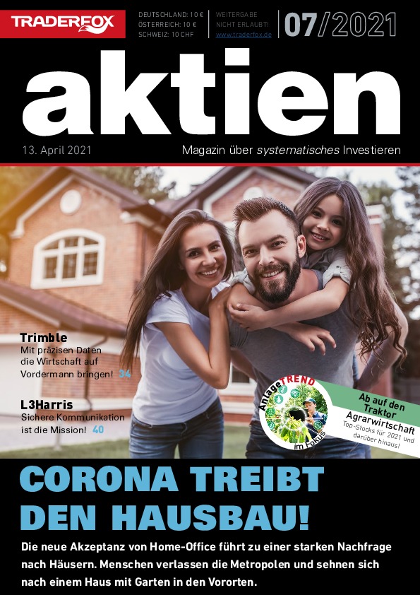 Cover des Aktien-Magazins 07 / 2021 vom 13. April 2021