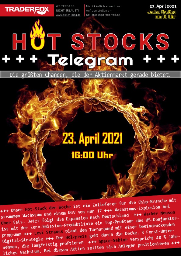 Cover des Trendfollowing-Magazin 01 / 2021 vom 23. April 2021