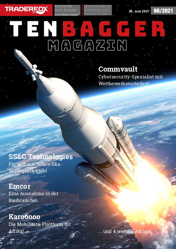 Cover des Tenbagger Magazins 06 / 2021 vom 29. Juni 2021
