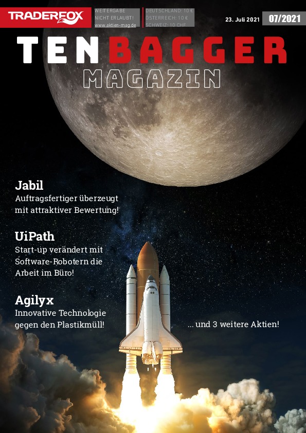 Cover des Tenbagger Magazins 07 / 2021 vom 22. Juli 2021