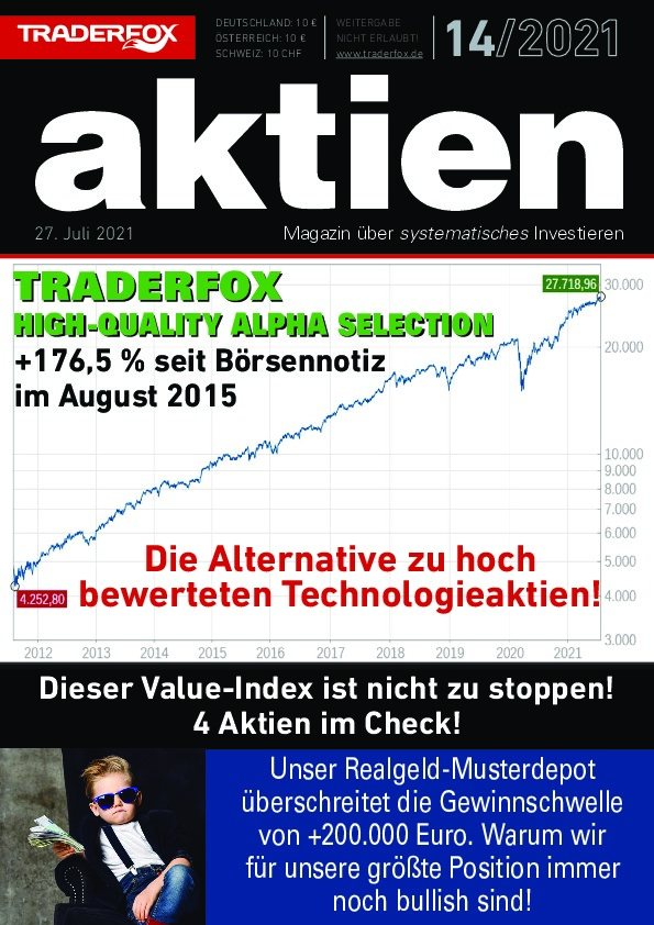 Cover des Aktien-Magazins 14 / 2021 vom 26. Juli 2021