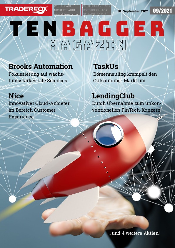 Cover des Tenbagger Magazins 09 / 2021 vom 29. September 2021