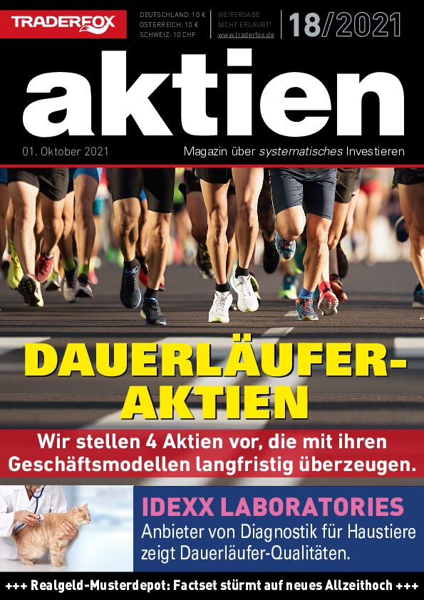 Cover des Aktien-Magazins 18 / 2021 vom 30. September 2021