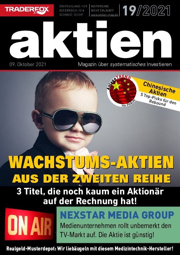 Cover des Aktien-Magazins 19 / 2021 vom 08. Oktober 2021