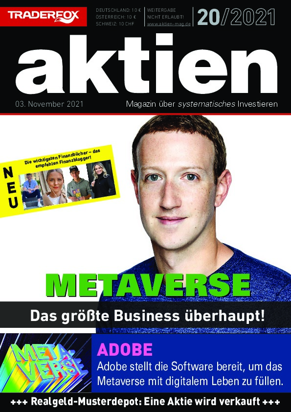 Cover des Aktien-Magazins 20 / 2021 vom 02. November 2021