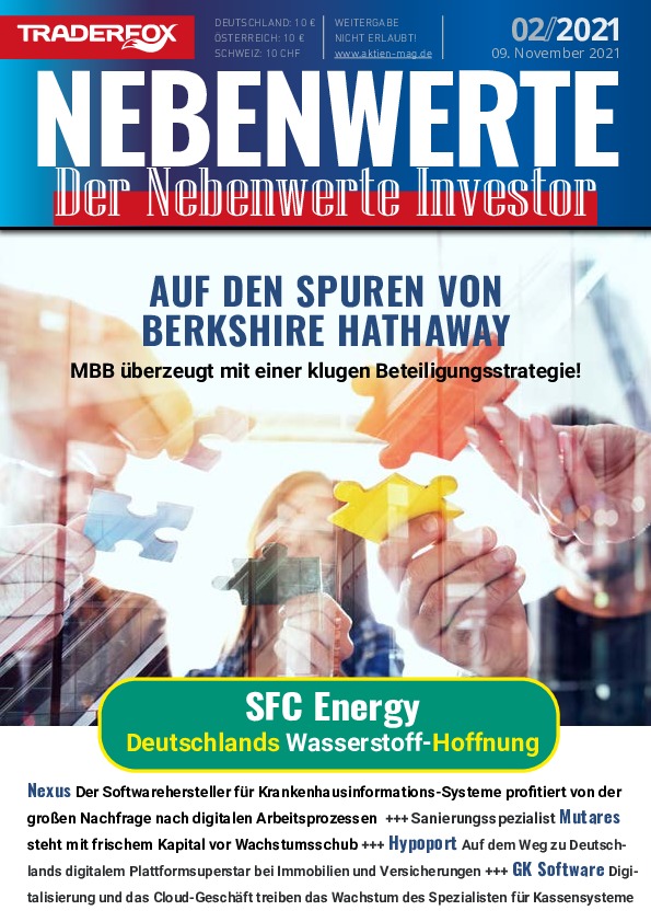 Cover des Nebenwerte Investor-Magazins 02 / 2021 vom 08. November 2021