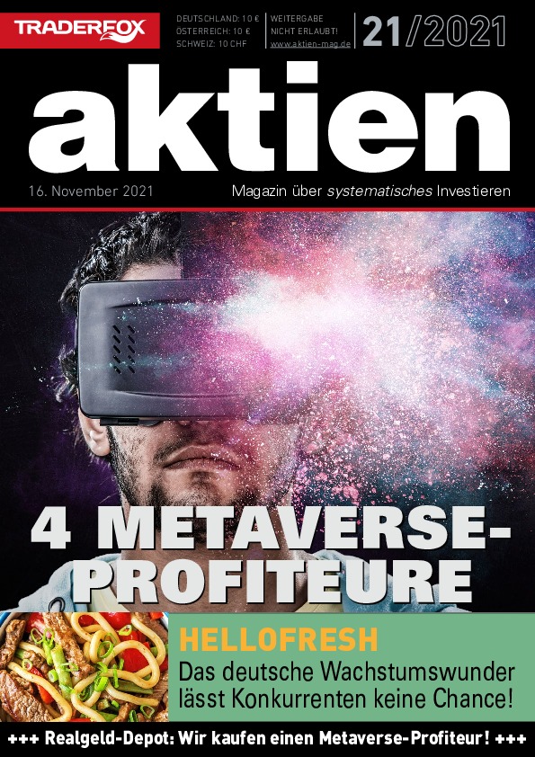 Cover des Aktien-Magazins 21 / 2021 vom 15. November 2021