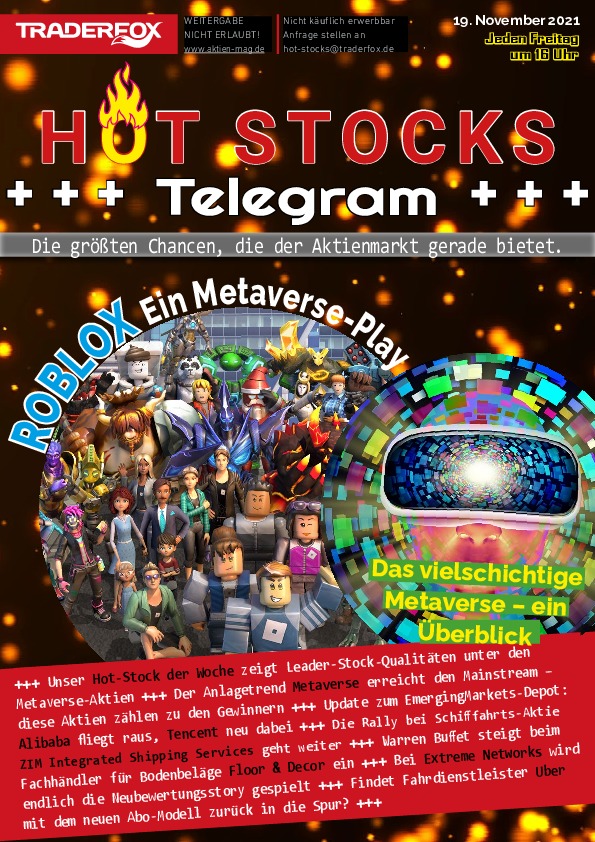 Cover des Trendfollowing-Magazin 29 / 2021 vom 19. November 2021