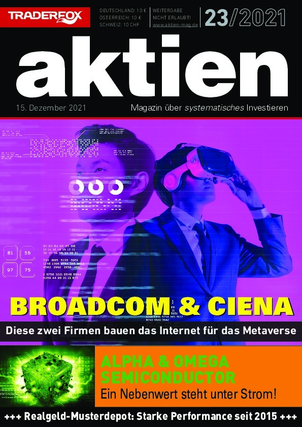 Cover des Aktien-Magazins 23 / 2021 vom 14. Dezember 2021