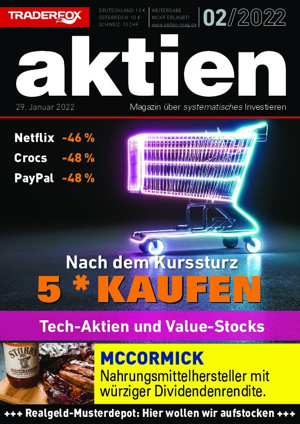 Cover des Aktien-Magazins 02 / 2022 vom 28. Januar 2022