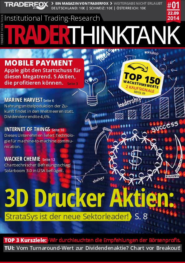 Cover des Aktien-Magazins 01 / 2014 vom 22. September 2014