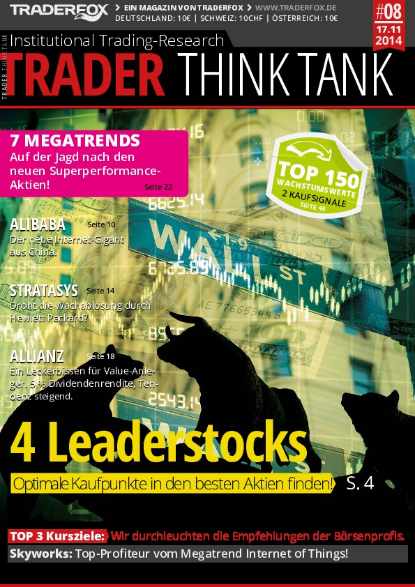 Cover des Aktien-Magazins 08 / 2014 vom 17. November 2014
