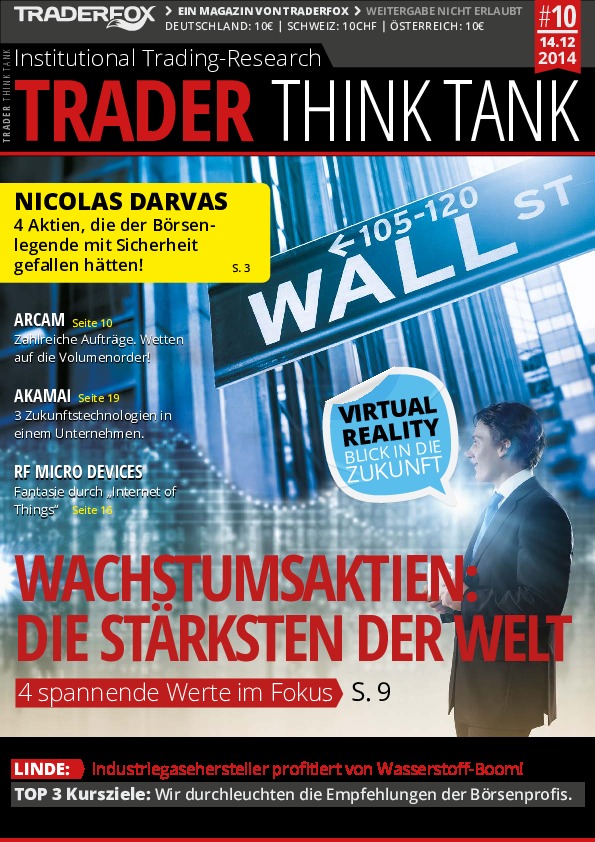 Cover des Aktien-Magazins 10 / 2014 vom 14. Dezember 2014