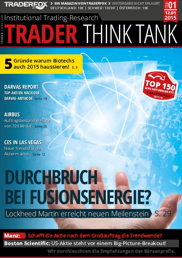 Cover des Aktien-Magazins 01 / 2015 vom 12. Januar 2015