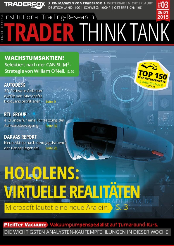 Cover des Aktien-Magazins 03 / 2015 vom 26. Januar 2015
