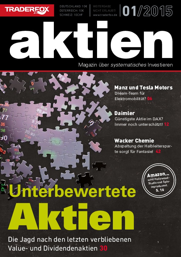 Cover des Aktien-Magazins 01 / 2015 vom 14. April 2015