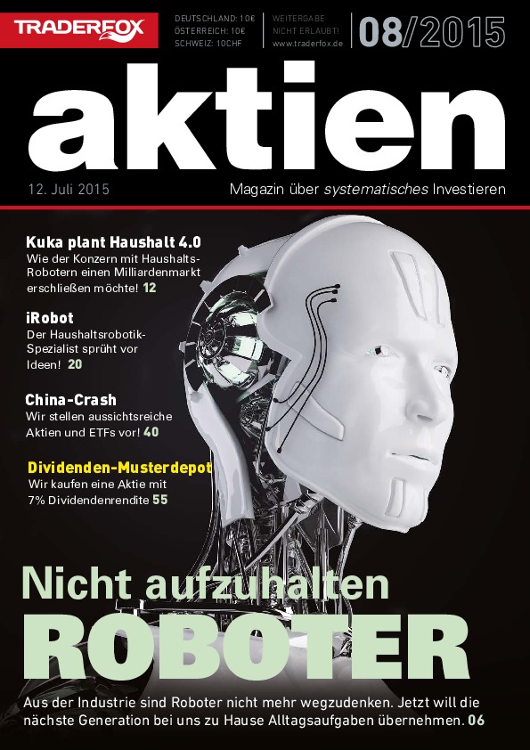 Cover des Aktien-Magazins 08 / 2015 vom 12. Juli 2015