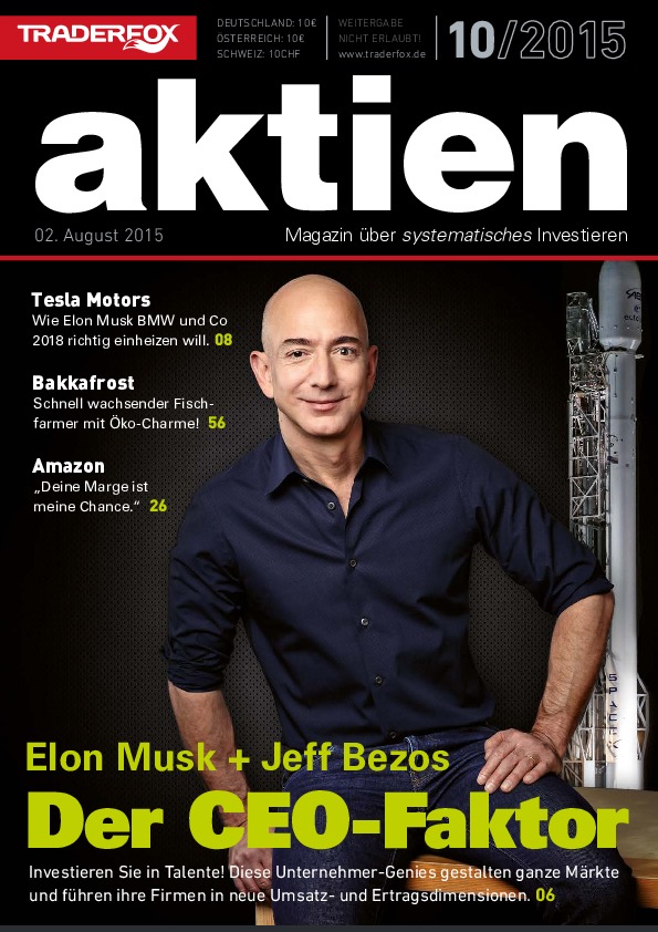 Cover des Aktien-Magazins 10 / 2015 vom 02. August 2015