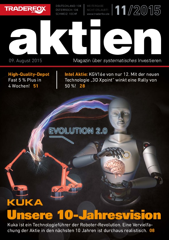Cover des Aktien-Magazins 11 / 2015 vom 09. August 2015