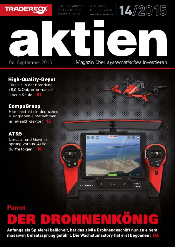 Cover des Aktien-Magazins 14 / 2015 vom 06. September 2015