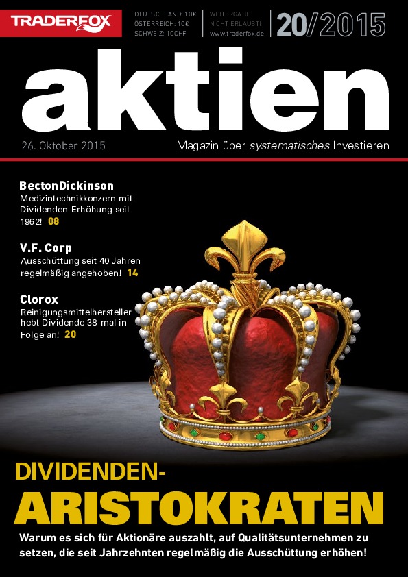 Cover des Aktien-Magazins 20 / 2015 vom 26. Oktober 2015
