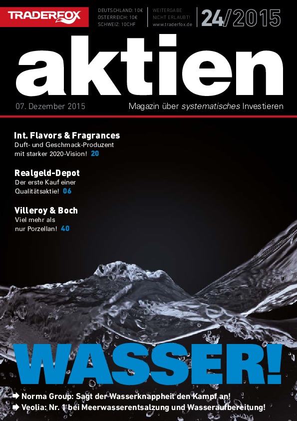Cover des Aktien-Magazins 24 / 2015 vom 07. Dezember 2015