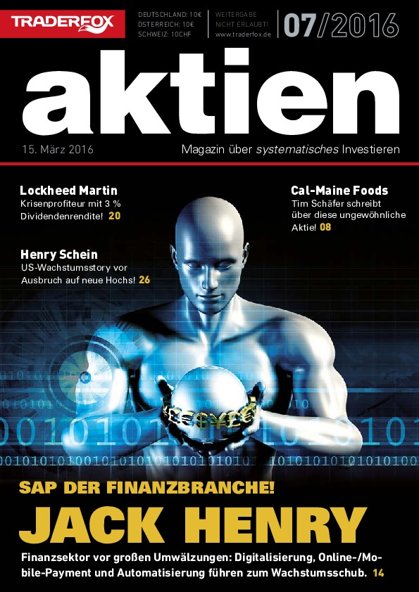 Cover des Aktien-Magazins 07 / 2016 vom 15. März 2016