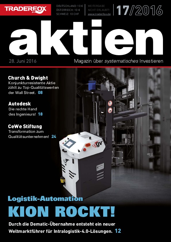 Cover des Aktien-Magazins 17 / 2016 vom 28. Juni 2016