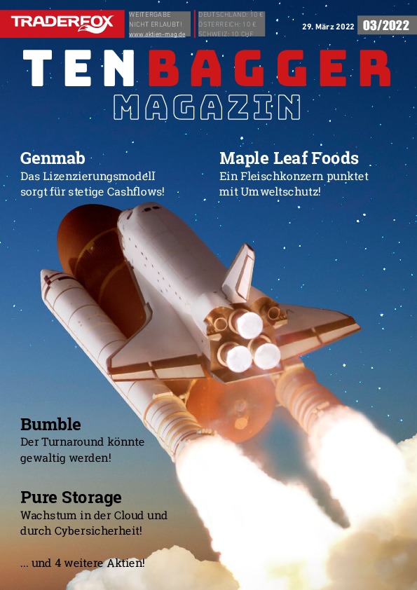 Cover des Tenbagger Magazins 03 / 2022 vom 28. März 2022