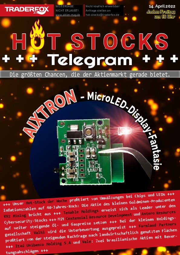 Cover des Trendfollowing-Magazin 13 / 2022 vom 14. April 2022