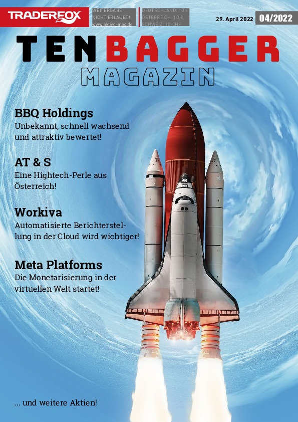 Cover des Tenbagger Magazins 04 / 2022 vom 28. April 2022