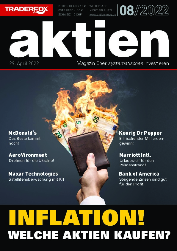 Cover des Aktien-Magazins 08 / 2022 vom 28. April 2022