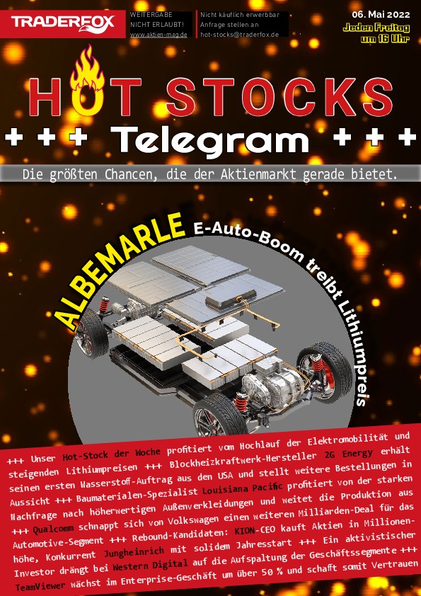 Cover des Trendfollowing-Magazin 16 / 2022 vom 06. Mai 2022